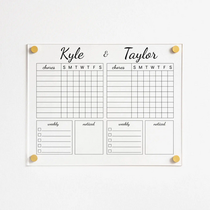 Custom Acrylic Planner